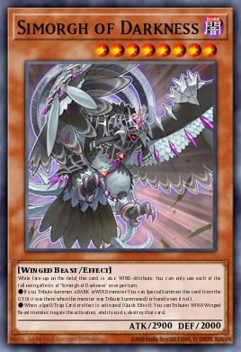 Simorgh of Darkness Yu-Gi-Oh card
