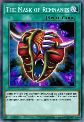 The Mask of Remnants Yu-Gi-Oh card