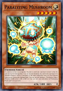 Paralyzing Mushroom Yu-Gi-Oh card
