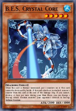 B.E.S. Crystal Core Yu-Gi-Oh card