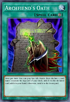 Archfiend's Oath Yu-Gi-Oh card