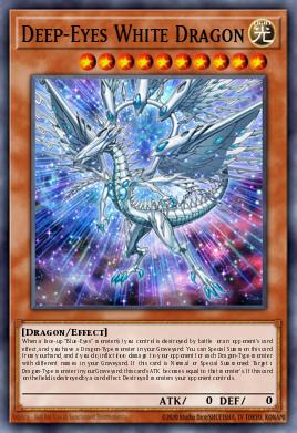 Deep-Eyes White Dragon Yu-Gi-Oh card