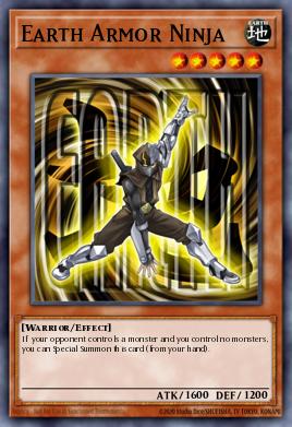 Earth Armor Ninja Yu-Gi-Oh card