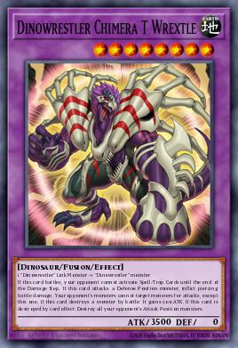 Dinowrestler Chimera T Wrextle Yu-Gi-Oh card