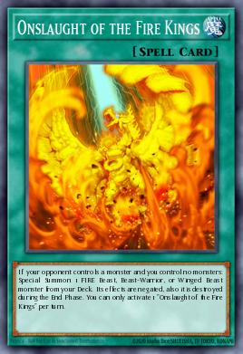 Onslaught of the Fire Kings Yu-Gi-Oh card