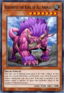 Behemoth the King of All Animals Yu-Gi-Oh card