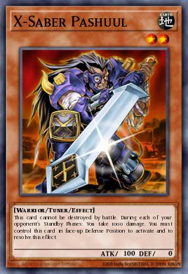 X-Saber Pashuul Yu-Gi-Oh card
