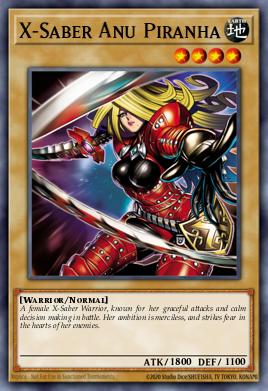 X-Saber Anu Piranha Yu-Gi-Oh card