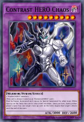 Contrast HERO Chaos Yu-Gi-Oh card