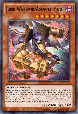 Junk Warrior/Assault Mode Yu-Gi-Oh card