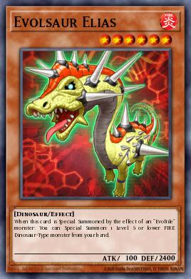 Evolsaur Elias Yu-Gi-Oh card
