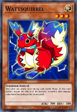 Wattsquirrel Yu-Gi-Oh card