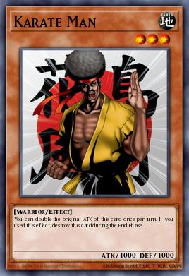 Karate Man Yu-Gi-Oh card