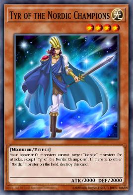 Tyr of the Nordic Champions Yu-Gi-Oh card
