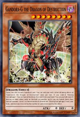 Gandora-G the Dragon of Destruction Yu-Gi-Oh card