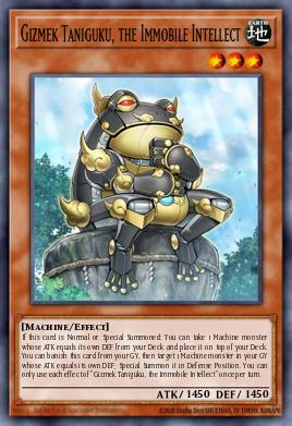 Gizmek Taniguku, the Immobile Intellect Yu-Gi-Oh card