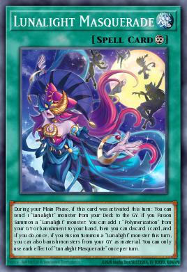 Lunalight Masquerade Yu-Gi-Oh card