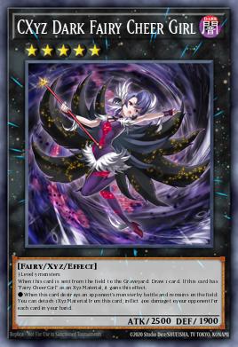 CXyz Dark Fairy Cheer Girl Yu-Gi-Oh card