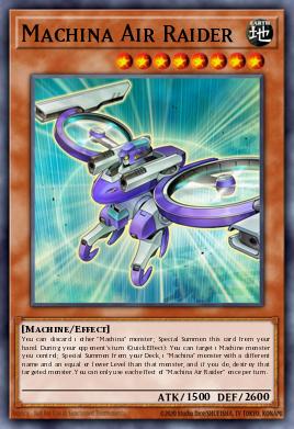 Machina Air Raider Yu-Gi-Oh card