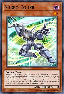 Micro Coder Yu-Gi-Oh card