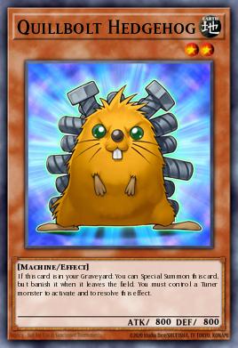 Quillbolt Hedgehog Yu-Gi-Oh card