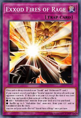 Exxod Fires of Rage Yu-Gi-Oh card