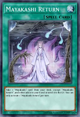 Mayakashi Return Yu-Gi-Oh card
