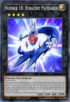 Number 18: Heraldry Patriarch Yu-Gi-Oh card
