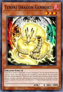 Tenpai Dragon Genroku Yu-Gi-Oh card
