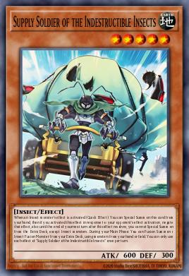 Supply Soldier of the Indestructible Insects Yu-Gi-Oh card