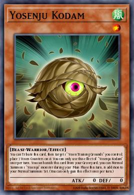 Yosenju Kodam Yu-Gi-Oh card