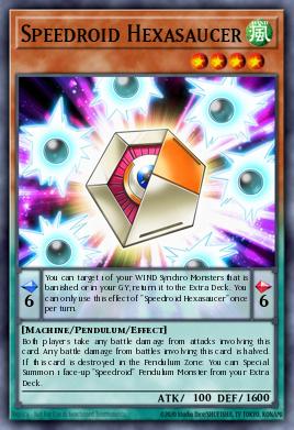 Speedroid Hexasaucer Yu-Gi-Oh card