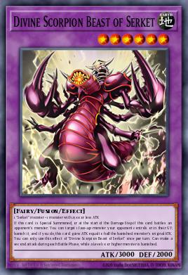 Divine Scorpion Beast of Serket Yu-Gi-Oh card