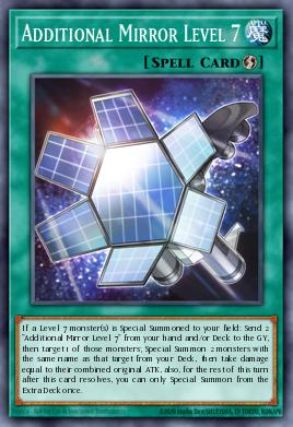 Additional Mirror Level 7 Yu-Gi-Oh card