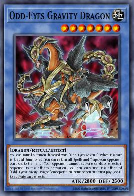 Odd-Eyes Gravity Dragon Yu-Gi-Oh card