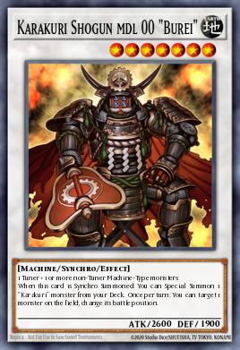Karakuri Shogun mdl 00 "Burei" Yu-Gi-Oh card