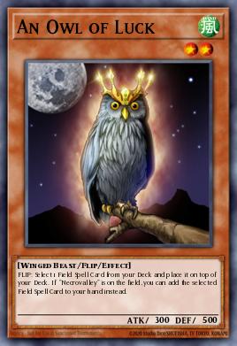 An Owl of Luck Yu-Gi-Oh card