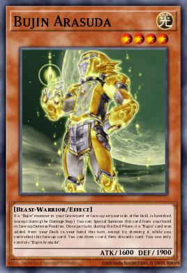 Bujin Arasuda Yu-Gi-Oh card