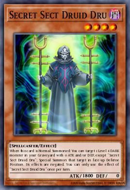 Secret Sect Druid Dru Yu-Gi-Oh card