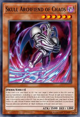 Skull Archfiend of Chaos Yu-Gi-Oh card
