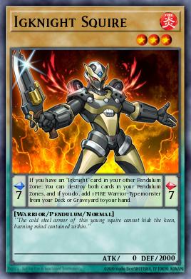 Igknight Squire Yu-Gi-Oh card