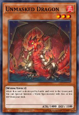Unmasked Dragon Yu-Gi-Oh card