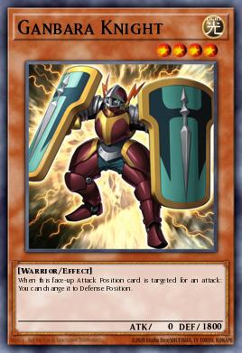 Ganbara Knight Yu-Gi-Oh card
