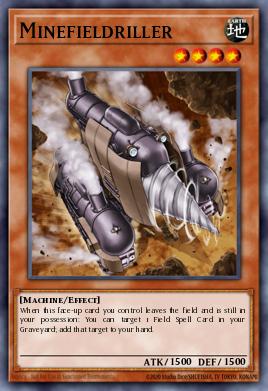 Minefieldriller Yu-Gi-Oh card