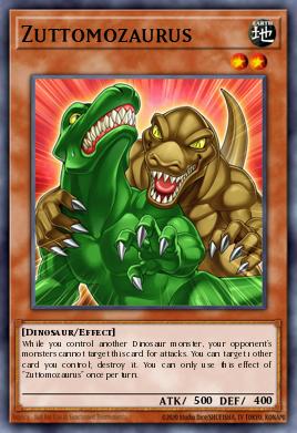 Zuttomozaurus Yu-Gi-Oh card