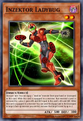 Inzektor Ladybug Yu-Gi-Oh card