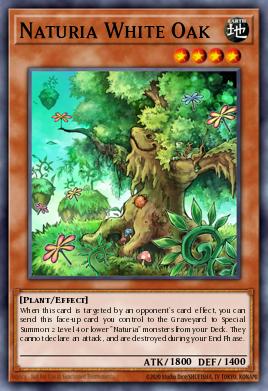 Naturia White Oak Yu-Gi-Oh card