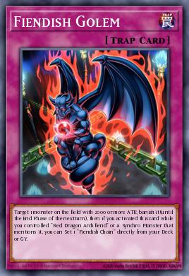 Fiendish Golem Yu-Gi-Oh card