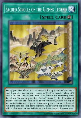 Sacred Scrolls of the Gizmek Legend Yu-Gi-Oh card