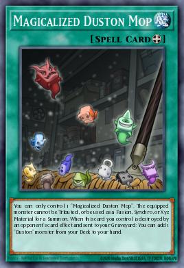 Magicalized Duston Mop Yu-Gi-Oh card